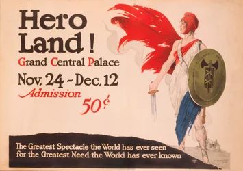 Französisches Hero Land Poster